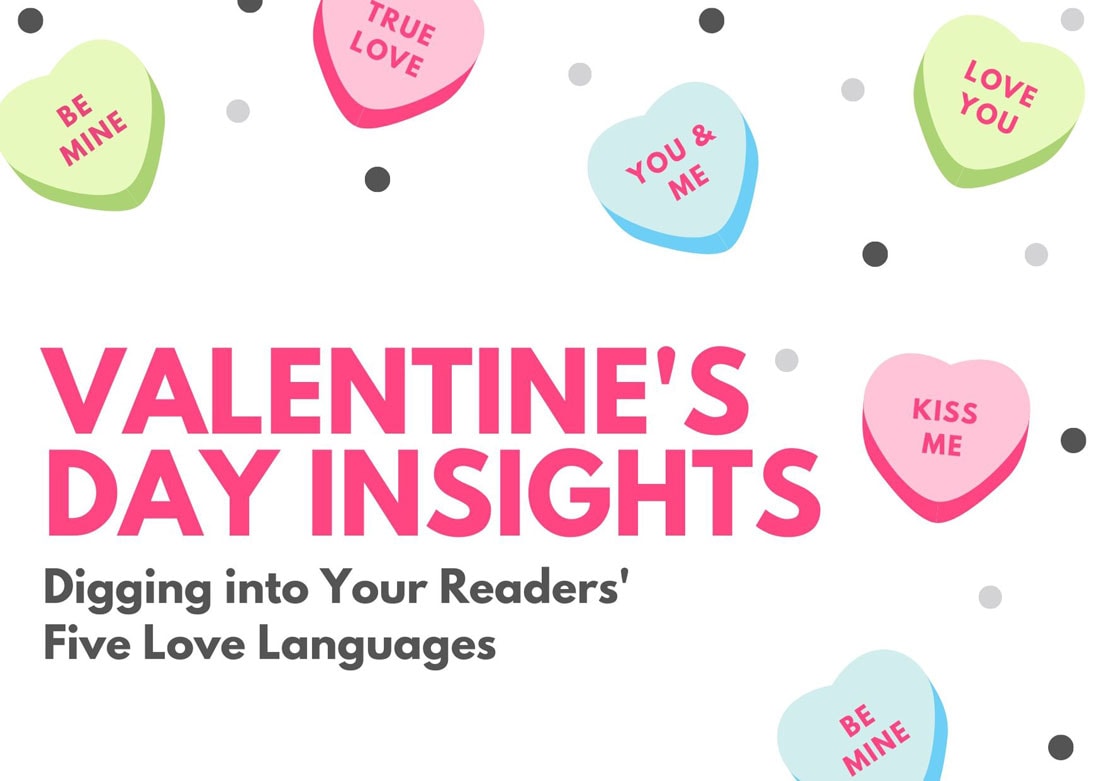 Valentine's Day Insights header with candy hearts