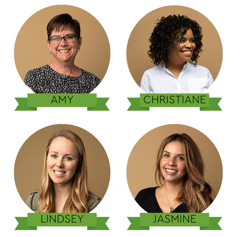 Image of AdThrive team members Amy, Christiane, Lindsey, and Jasmine.