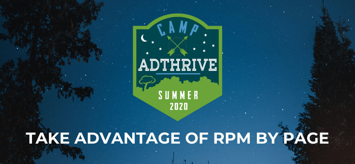 Summer Camp badge with week two theme of Take Advantage of RPM by Page