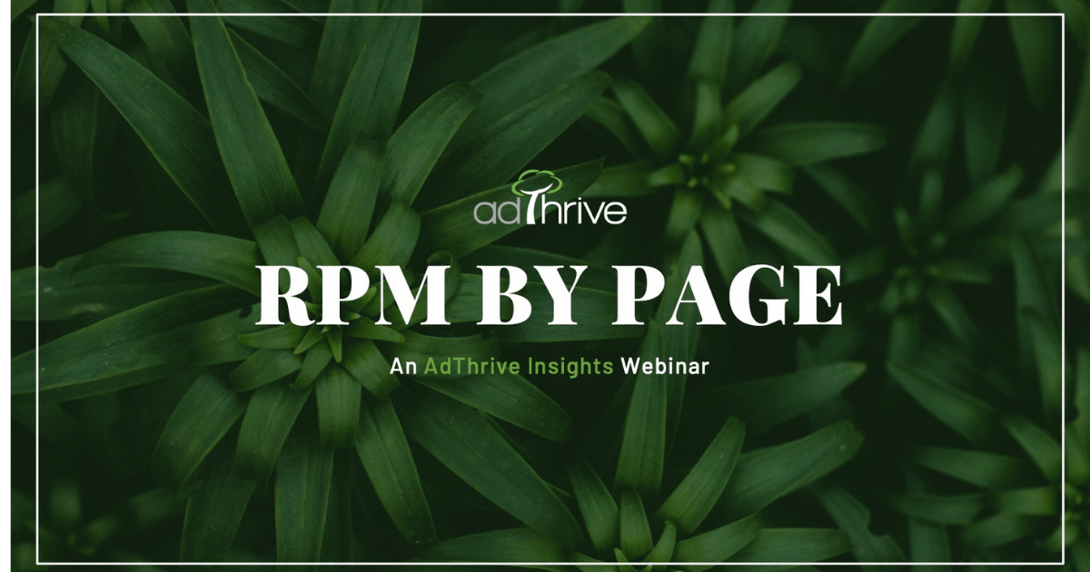 front cover of the RPM by Page webinar with green leaves in the background